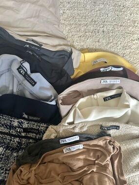 Zara Bundle (13 items) and 2 bonus items ( Theory and Uniqlo) Total 15 items